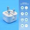 Foldable PD20W UK Charger for Apple iPhone Fast Charging