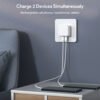 Portable 35W Super Fast US Charger Dual TYPE C Port Wall Charger for iPhone 8-16