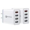 QC3.0 4-Port USB Charger Fast Charging Adapter for iPhone Huawei