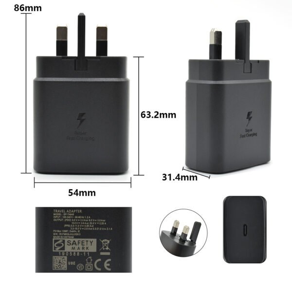 45W PD Fast Charger for Samsung Plug
