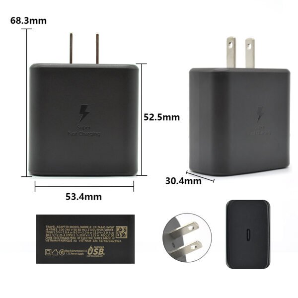 45W PD Fast Charger for Samsung Plug