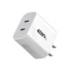 Dual Type C Port Adapter 40W Fast Charging for Mobile Phone