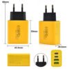 GaN PD 65W Quick Charger 2USB 2Type C Power Adapter QC 3.0