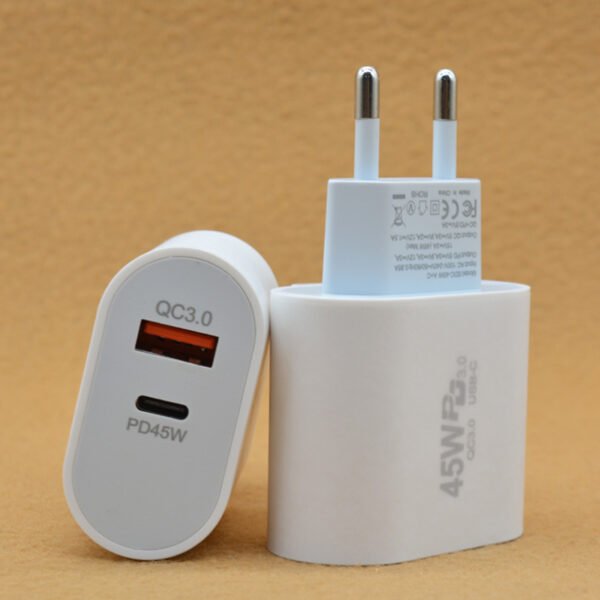 GaN PD 45W Quick Charger US EU different ports for options
