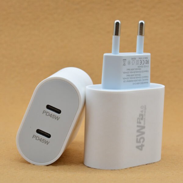 GaN PD 45W Quick Charger US EU different ports for options