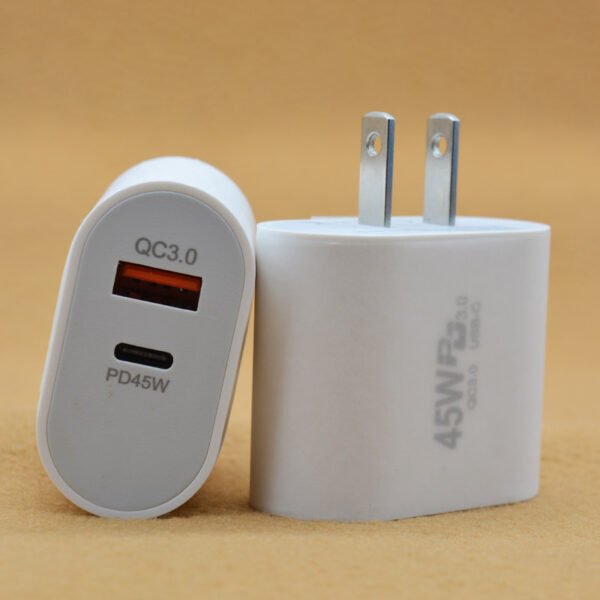 GaN PD 45W Quick Charger US EU different ports for options