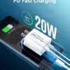 QC3.0+PD20W Quick Charger Dual Ports US EU UK AU Stander