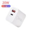 QC3.0+PD20W Quick Charger Dual Ports US EU UK AU Stander