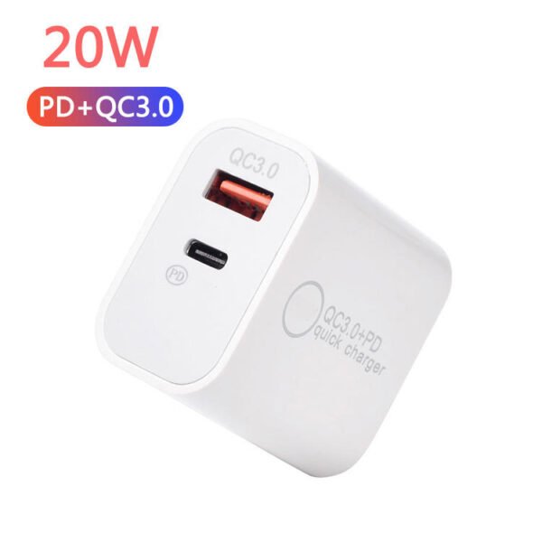 QC3.0+PD20W Quick Charger Dual Ports US EU UK AU Stander
