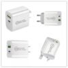 QC3.0+PD20W Quick Charger Dual Ports US EU UK AU Stander