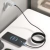 Braided 100W Gradient LED Fast Charging USB Cable C-C/C-Lfor iPhone Samsung Huawei