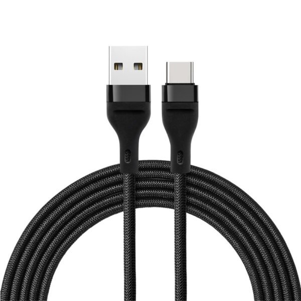 Nylon Braided Material Data Cable Fast Charging for iPhpne Android Mobile Phones