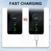 Nylon Braided Material Data Cable Fast Charging for iPhpne Android Mobile Phones