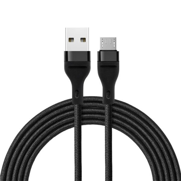 Nylon Braided Material Data Cable Fast Charging for iPhpne Android Mobile Phones