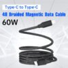 Braided Aluminum Magnetic Data Cable Charging for Mobile Phone