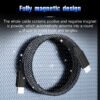 Braided Aluminum Magnetic Data Cable Charging for Mobile Phone