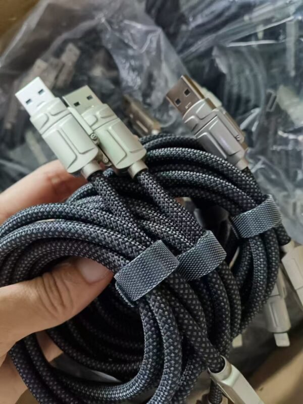 New Zinc Alloy 4 in 1 60W Fast Charging Data Cable