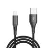 Nylon Braided Data Cable Fast Charging Type C-  Type C/USB to Type C/USB-Ligtning
