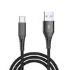 Nylon Braided Data Cable Fast Charging Type C-  Type C/USB to Type C/USB-Ligtning