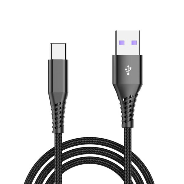 Nylon Braided Data Cable Fast Charging Type C-  Type C/USB to Type C/USB-Ligtning