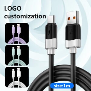 Genuine Silicone Pure Copper Core Fast Charging Data Cable