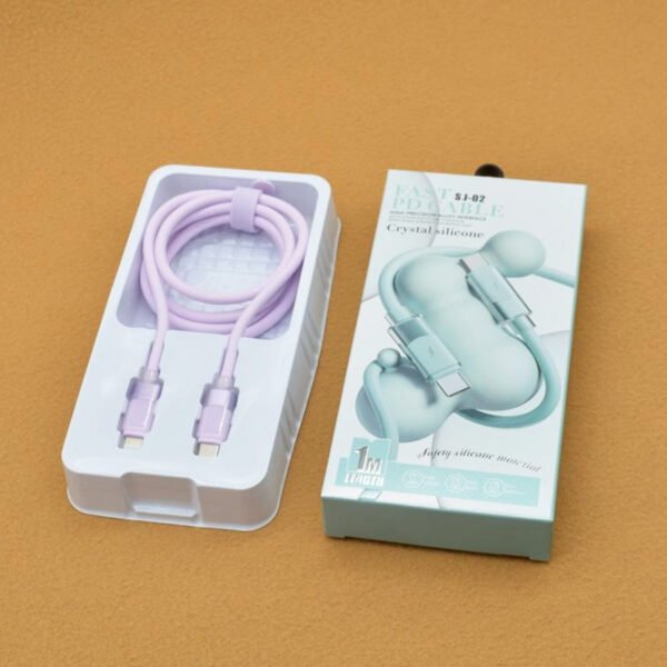 PTD10 (2) Genuine Silicone Pure Copper Core Fast Charging Data Cable