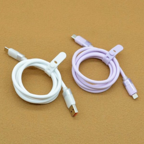PTD10 (3) Genuine Silicone Pure Copper Core Fast Charging Data Cable