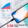 Nylon Braided 3A Quick Charging Data Cable