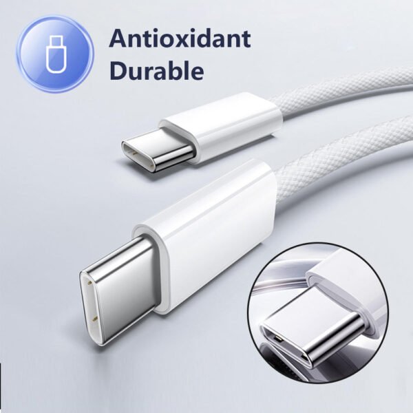 Braid Type C-C 60W Fast Charging Data Cable