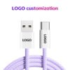Macaron Braided USB-Type C Fast Charging Data Cable