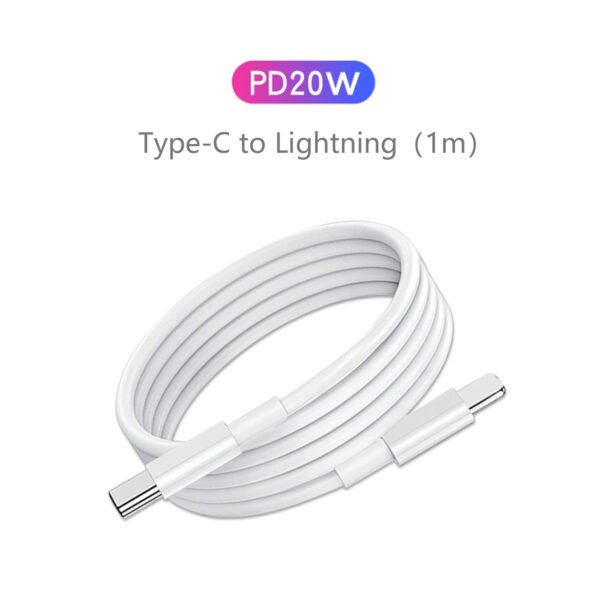 PTD20 (3) PD20W Charger and Data Cable Fast Charging for iPhone