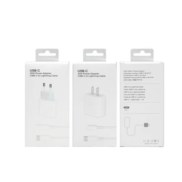PTD20 (6) PD20W Charger and Data Cable Fast Charging for iPhone